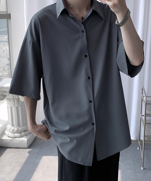 セール】オーバーサイズ半袖シャツ/ユニセックス（シャツ/ブラウス