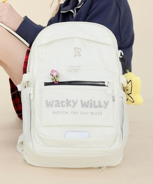 Wacky WiLLy（ワッキーウィリー）の「[26SS] FLIGHT V4 BACKPACK ALPHA（バックパック/リュック・メンズ・ミント/ブラック/アイボリー・FREE）」の4枚目の写真