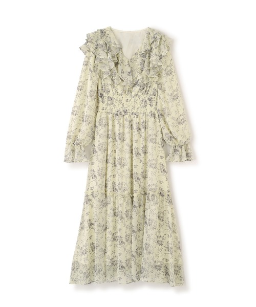 JILL by JILL STUART（ジルバイジルスチュアート）の「花柄ボリュームフリルワンピース（ワンピース・レディース・ホワイト系その他/ブルー系その他/イエロー系その他・FREE）」の19枚目の写真