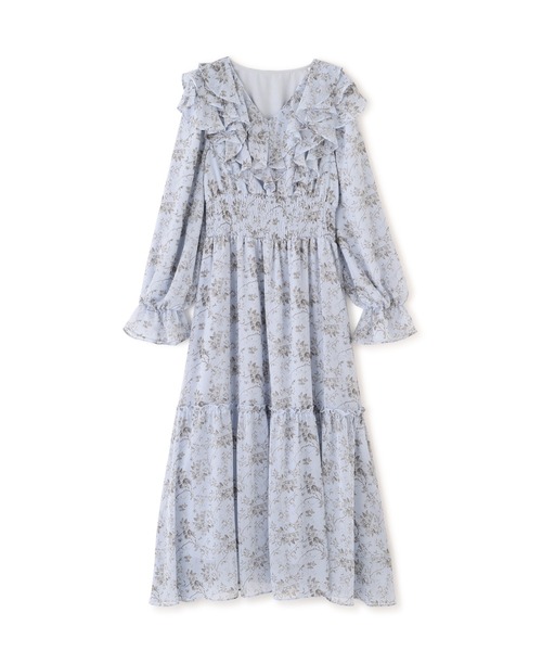 JILL by JILL STUART（ジルバイジルスチュアート）の「花柄ボリュームフリルワンピース（ワンピース・レディース・ホワイト系その他/ブルー系その他/イエロー系その他・FREE）」の21枚目の写真