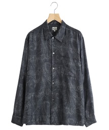GOLD | GOLD / ゴールド：PAISLEY PATTERN SILK TWILL OPEN SHIRT：25B-GL29543[MUS](シャツ/ブラウス)