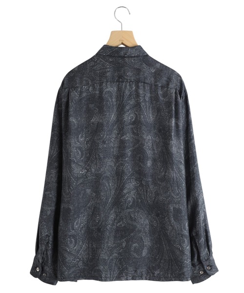 GOLD（ゴールド）の「GOLD / ゴールド：PAISLEY PATTERN SILK TWILL OPEN SHIRT：25B-GL29543[MUS]（シャツ/ブラウス・メンズ・ブラック・M）」の3枚目の写真