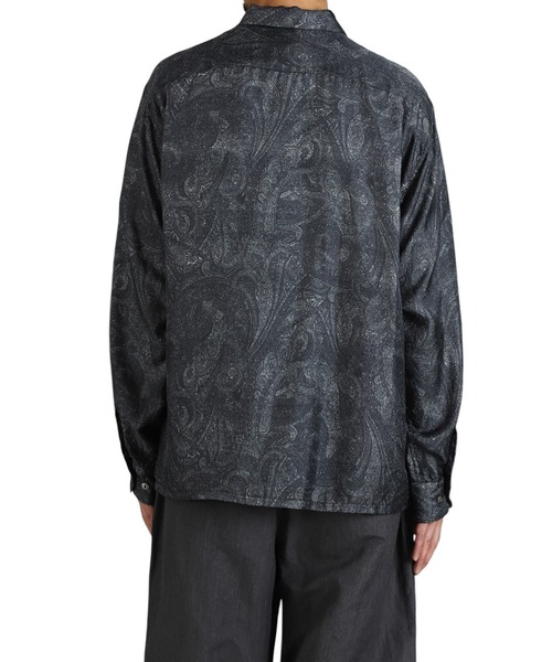 GOLD（ゴールド）の「GOLD / ゴールド：PAISLEY PATTERN SILK TWILL OPEN SHIRT：25B-GL29543[MUS]（シャツ/ブラウス・メンズ・ブラック・M）」の9枚目の写真