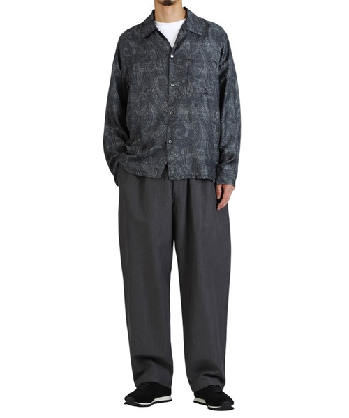 GOLD（ゴールド）の「GOLD / ゴールド：PAISLEY PATTERN SILK TWILL OPEN SHIRT：25B-GL29543[MUS]（シャツ/ブラウス・メンズ・ブラック・M）」の10枚目の写真