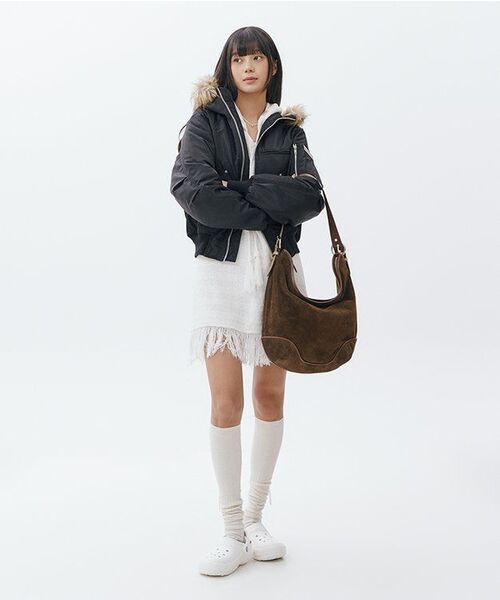 MONGDOL（モンドル）の「[3カラー] ウィンターver) シグネチャーウールショートパンツ MDPT052FW（その他パンツ・レディース・ベージュ・SMALL/MEDIUM/LARGE）」の7枚目の写真
