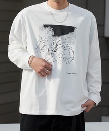 and wander | and wander/アンドワンダー krell Monochrome LS by MASAYOSHI SUZUKI プレーティング天竺 ロンT 2026年春夏(Tシャツ/カットソー)