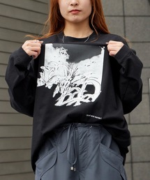 and wander（アンドワンダー）の「and wander/アンドワンダー krell Monochrome LS by MASAYOSHI SUZUKI プレーティング天竺 ロンT 2026年春夏（Tシャツ/カットソー）」