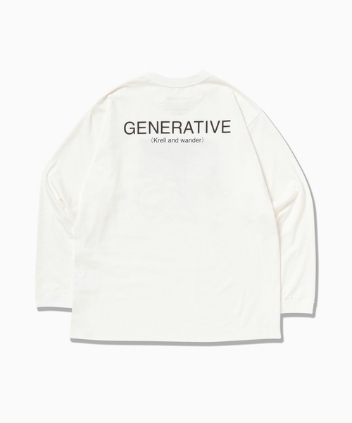 and wander（アンドワンダー）の「and wander/アンドワンダー krell Monochrome LS by MASAYOSHI SUZUKI プレーティング天竺 ロンT 2026年春夏（Tシャツ/カットソー・メンズ・ブラック/ホワイト・M/L/XL）」の19枚目の写真