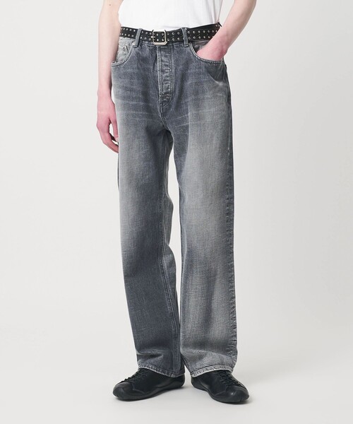 MONKEY TIME（モンキータイム）の「ハンド シェービング デニム ルーズ レギュラー（デニムパンツ・メンズ・ダークグレー/ネイビー・M/S/L）」の7枚目の写真