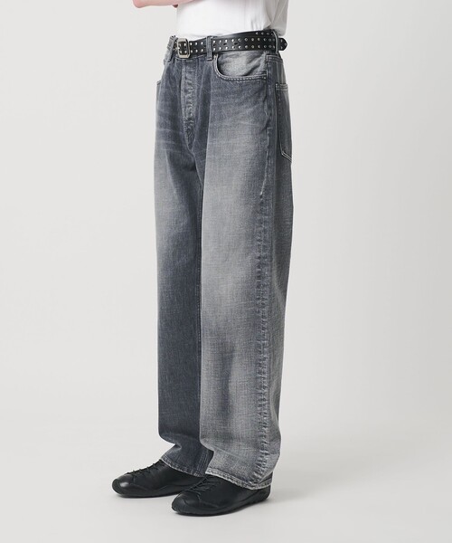 MONKEY TIME（モンキータイム）の「ハンド シェービング デニム ルーズ レギュラー（デニムパンツ・メンズ・ダークグレー/ネイビー・M/S/L）」の8枚目の写真