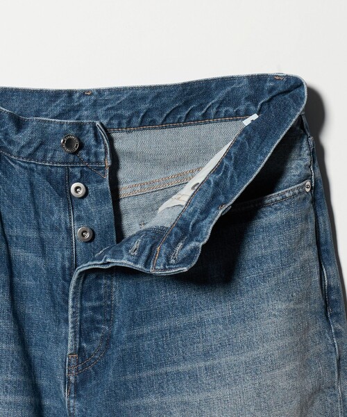 MONKEY TIME（モンキータイム）の「ハンド シェービング デニム ルーズ レギュラー（デニムパンツ・メンズ・ダークグレー/ネイビー・M/S/L）」の20枚目の写真