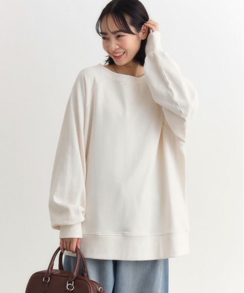 Right-on(ライトオン)の「HONEYSUCKLE ROSE(ハニーサックルローズ)【レディース】【コスパ最強】袖ボリュームオーバーサイズスウェット(スウェット・レディース・ブラック/オフホワイト/ブラウン・M/L/S)」の9枚目の写真