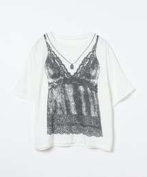 JEANASIS | トロンプルイユレースビスチェTEE/663958(Tシャツ/カットソー)