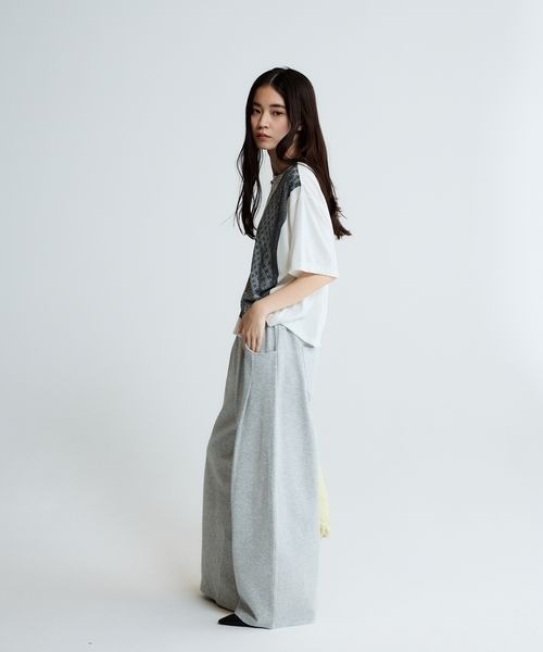 JEANASIS（ジーナシス）の「トロンプルイユレースビスチェTEE/663958（Tシャツ/カットソー・レディース・ホワイト/ホワイト系その他・FREE）」の5枚目の写真