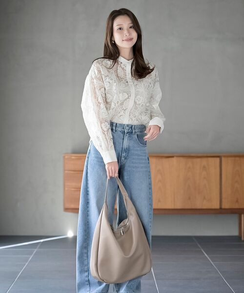 rps（アールピーエス）の「ホーボーショルダーＢＡＧ（ショルダーバッグ・レディース・アイボリー/ブラック/グレイッシュベージュ・フリー）」の18枚目の写真