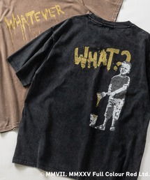 【ab】〔BRANDALISED〕アソートアートデザイン スノーウォッシュ かすれプリント ヘビーウェイト半袖Tシャツ