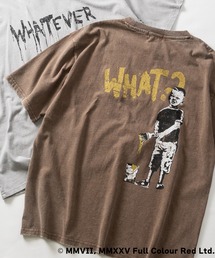 【ab】〔BRANDALISED〕アソートアートデザイン スノーウォッシュ かすれプリント ヘビーウェイト半袖Tシャツ