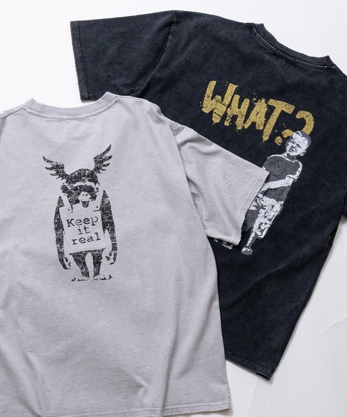 BRANDALISED（ブランダライズド）の「【ab】〔BRANDALISED〕アソートアートデザイン スノーウォッシュ かすれプリント ヘビーウェイト半袖Tシャツ（Tシャツ/カットソー・メンズ・ブラック系1/ライトグレー系2/ブラウン系1/ブラウン系2/ブラック系2/ライトグレー系1・MEDIUM/LARGE/X-LARGE）」の20枚目の写真