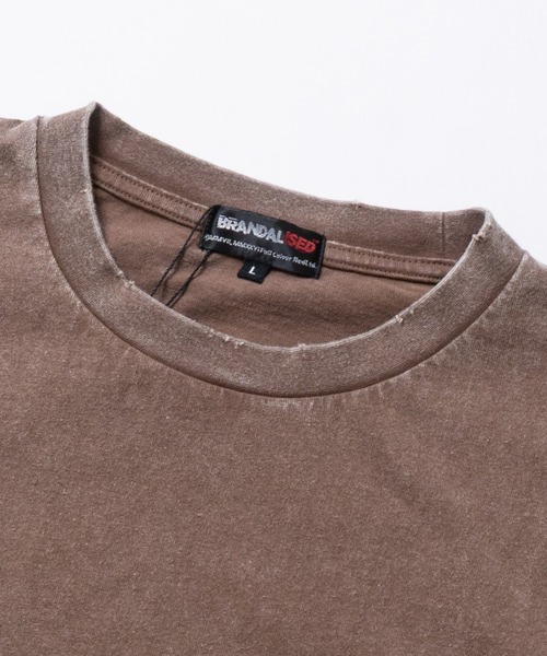 BRANDALISED（ブランダライズド）の「【ab】〔BRANDALISED〕アソートアートデザイン スノーウォッシュ かすれプリント ヘビーウェイト半袖Tシャツ（Tシャツ/カットソー・メンズ・ブラック系1/ライトグレー系2/ブラウン系1/ブラウン系2/ブラック系2/ライトグレー系1・MEDIUM/LARGE/X-LARGE）」の7枚目の写真