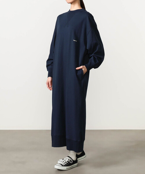 GYMPHLEX(ジムフレックス)の「Gymphlex | コットンジャージー クルーネックワンピース WOMEN(ワンピース・レディース・ライトグリーン/ダークネイビー・14)」の12枚目の写真