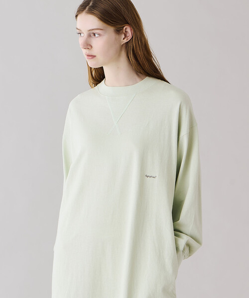 GYMPHLEX(ジムフレックス)の「Gymphlex | コットンジャージー クルーネックワンピース WOMEN(ワンピース・レディース・ライトグリーン/ダークネイビー・14)」の15枚目の写真