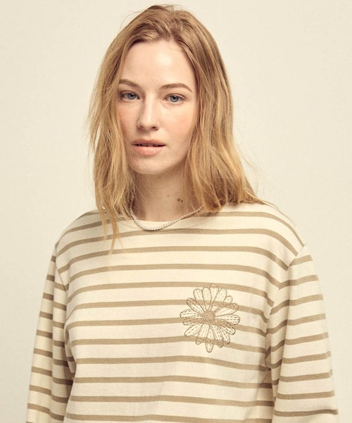 ストライプ 長袖カットソー L セール】TSHIRT LONG SLEEVE STRIPE / Tシャツ ロングスリーブ