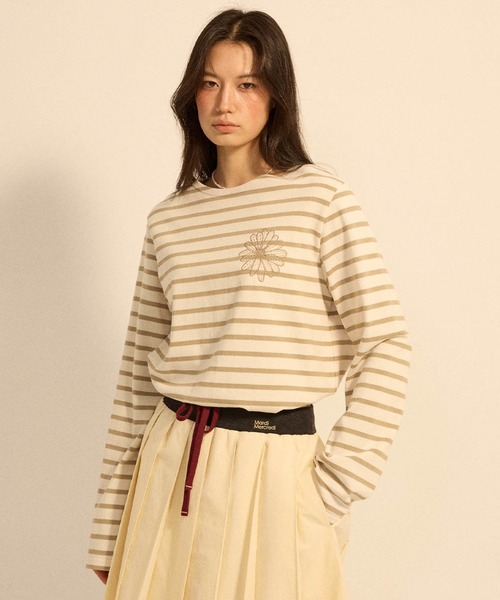 Mardi Mercredi（マルディメクルディ）の「TSHIRT LONG SLEEVE STRIPE