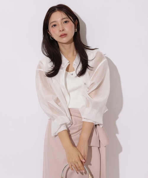 Apuweiser-riche（アプワイザーリッシェ）の「リボンラップディティールスカート（スカート・レディース・ピンク・2/1/0）」の5枚目の写真