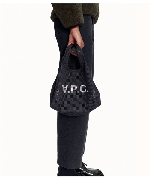 A.P.C.（アーペーセー）の「SHOPPING REBOUND MINI（トートバッグ・メンズ・オフホワイト/ブラック・ONESIZE）」の7枚目の写真