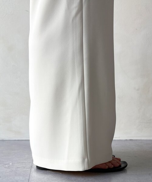 DouDou（ドゥドゥ）の「【WEB限定/セットアップ対応】セミワイドフレアパンツ（その他パンツ・レディース・オフホワイト/ブラック・FREE）」の19枚目の写真