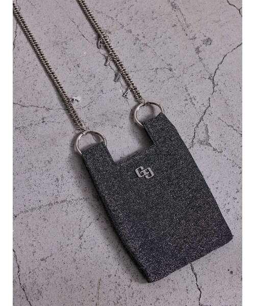 GYDA（ジェイダ）の「GG GLITTERスマホショルダーBAG（スマホグッズ・レディース・ミント/ブラック・FREE）」の2枚目の写真