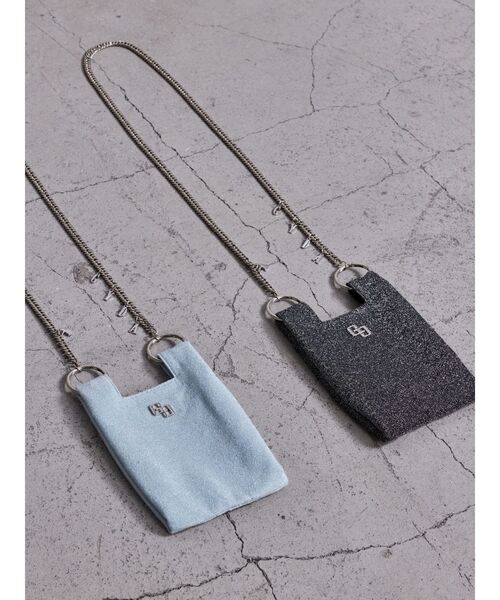 GYDA（ジェイダ）の「GG GLITTERスマホショルダーBAG（スマホグッズ・レディース・ミント/ブラック・FREE）」の3枚目の写真