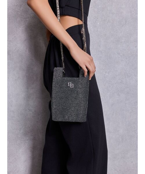 GYDA（ジェイダ）の「GG GLITTERスマホショルダーBAG（スマホグッズ・レディース・ミント/ブラック・FREE）」の7枚目の写真