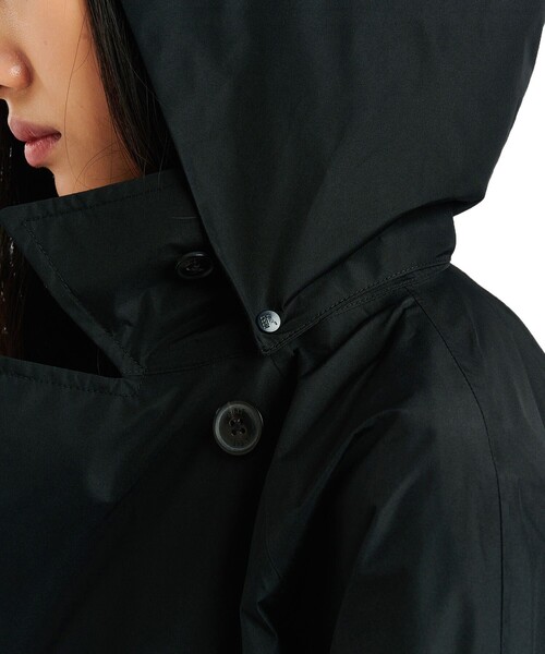 AIGLE（エーグル）の「防風 透湿 防水 GORE-TEX ゴアテックス ショートトレンチコート / フード取り外し可（トレンチコート・レディース・ブラウン/ベージュ/パープル/ブラック・34/36/40/38/42）」の13枚目の写真