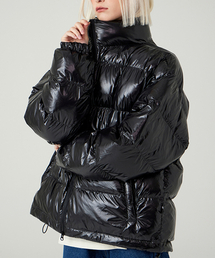 URBANAGE（アーバンエイジ）の「アーバンエイジ ベーシック 2WAY ショートパディング_グロッシーブラック（ダウンジャケット/コート）」