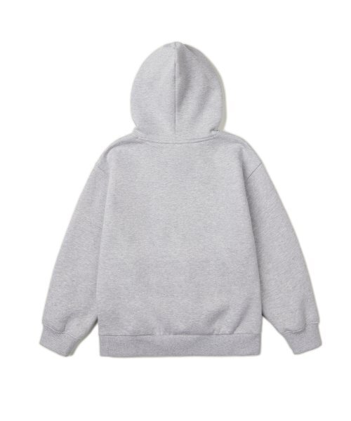 MUSINSA STANDARD KIDS（ムシンサスタンダードキッズ）の「起毛オーバーサイズフードパーカー[ミディアムグレー]（パーカー・レディース・その他・100/110/120/130/140/150）」の4枚目の写真