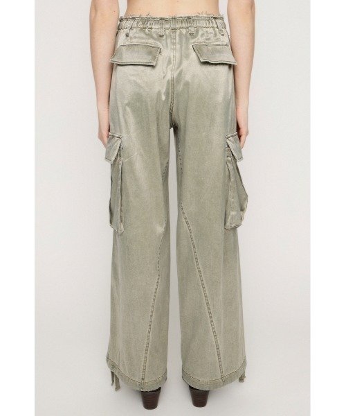 SLY（スライ）の「WASHED SATIN CARGO PT ウォッシュドサテンカーゴパンツ 春服（カーゴパンツ・レディース・ライトブルー/カーキ/ライトブラック・1/2）」の11枚目の写真