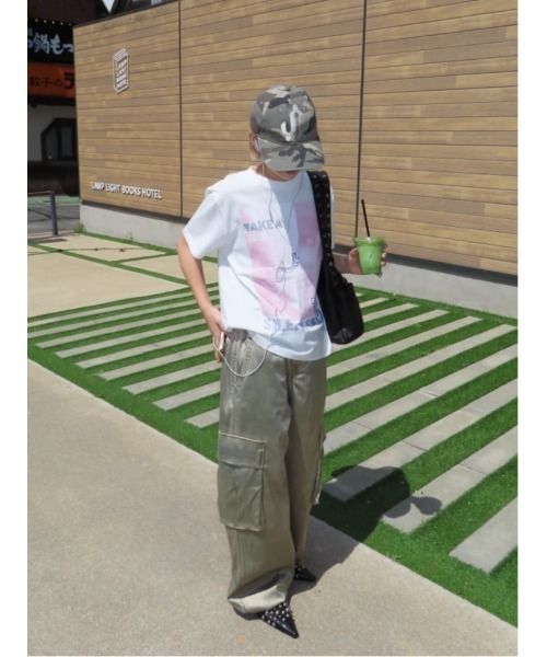WASHED SATIN CARGO PT ウォッシュドサテンカーゴパンツ 春服(カーゴ WASHED SATIN CARGO PT ウォッシュドサテンカーゴパンツ 春服(カーゴ