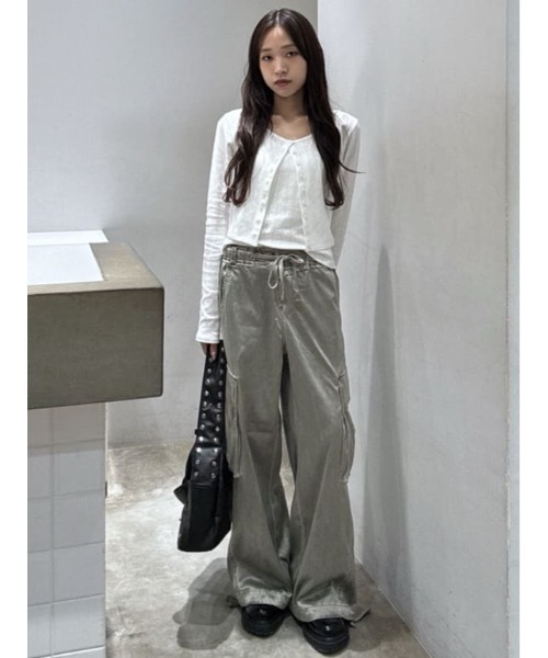 WASHED SATIN CARGO PT ウォッシュドサテンカーゴパンツ 春服(カーゴ WASHED SATIN CARGO PT ウォッシュドサテンカーゴパンツ 春服(カーゴ