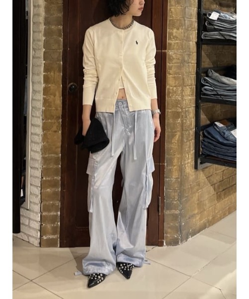 WASHED SATIN CARGO PT ウォッシュドサテンカーゴパンツ 春服（カーゴ