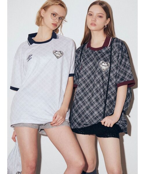 UMBRO（アンブロ）の「【UMBRO×EMODA】オーバーボクシーTシャツ（Tシャツ/カットソー・レディース・アイボリー/ブラック・FREE）」の10枚目の写真