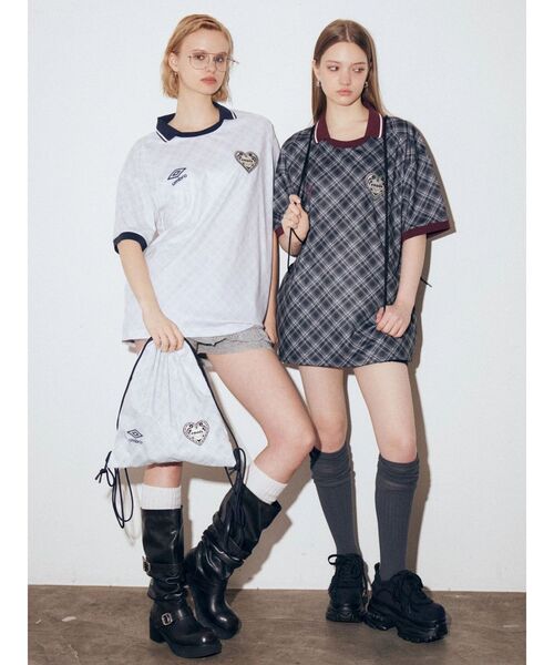 UMBRO（アンブロ）の「【UMBRO×EMODA】オーバーボクシーTシャツ（Tシャツ/カットソー・レディース・アイボリー/ブラック・FREE）」の14枚目の写真