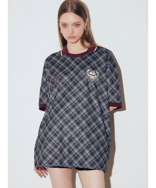 UMBRO（アンブロ）の「【UMBRO×EMODA】オーバーボクシーTシャツ（Tシャツ/カットソー・レディース・アイボリー/ブラック・FREE）」の17枚目の写真