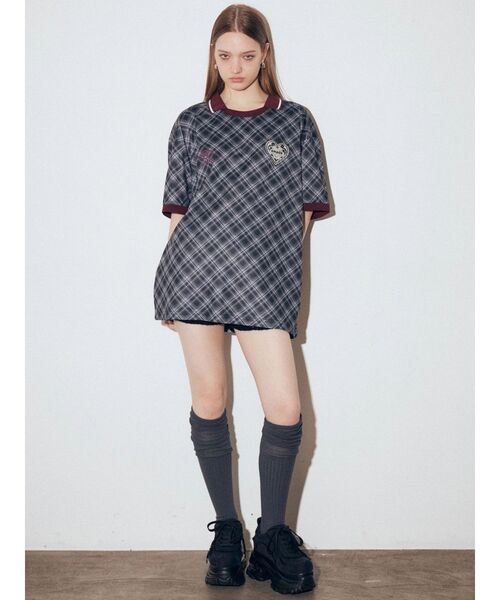 UMBRO（アンブロ）の「【UMBRO×EMODA】オーバーボクシーTシャツ（Tシャツ/カットソー・レディース・アイボリー/ブラック・FREE）」の21枚目の写真