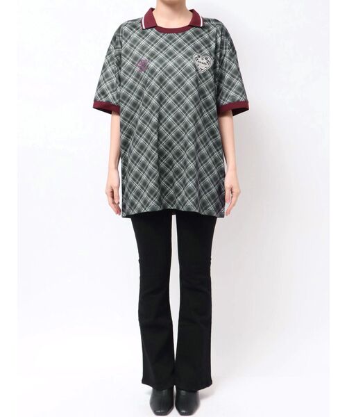 UMBRO（アンブロ）の「【UMBRO×EMODA】オーバーボクシーTシャツ（Tシャツ/カットソー・レディース・アイボリー/ブラック・FREE）」の7枚目の写真