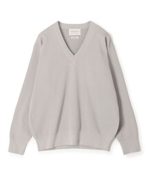 TOMORROWLAND（トゥモローランド）の「TOMORROWLAND tricot ギザコットンポリエステルプレーティング  Vネックニット（ニット/セーター）」