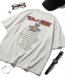 2026SS Tom&Jerry/トムとジェリー オーバーサイズ ヴィンテージライクプリント ラグラン 半袖Tシャツ レディース メンズ