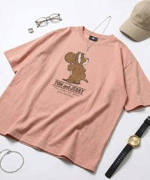 2026SS Tom&Jerry/トムとジェリー オーバーサイズ ヴィンテージライクプリント ラグラン 半袖Tシャツ レディース メンズ