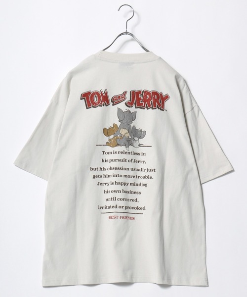 Tom&Jerry(トムアンドジェリー)の「2026SS Tom&Jerry/トムとジェリー オーバーサイズ ヴィンテージライクプリント ラグラン 半袖Tシャツ レディース メンズ(Tシャツ/カットソー・レディース・スミクロ/ブラック系その他/ブラック系その他2/アイボリー/ホワイト系その他2/ブルーグレー/ピンク/ホワイト系その他・M/LL/L)」の14枚目の写真