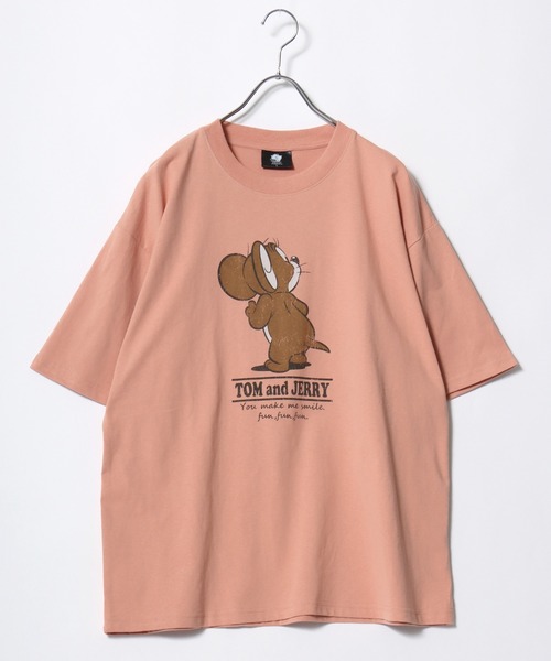 Tom&Jerry(トムアンドジェリー)の「2026SS Tom&Jerry/トムとジェリー オーバーサイズ ヴィンテージライクプリント ラグラン 半袖Tシャツ レディース メンズ(Tシャツ/カットソー・レディース・スミクロ/ブラック系その他/ブラック系その他2/アイボリー/ホワイト系その他2/ブルーグレー/ピンク/ホワイト系その他・M/LL/L)」の21枚目の写真